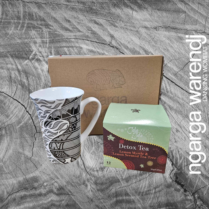 Ngarga Warendj Bunjil the Wedge Tailed Eagle Mug & Jala Jala Tea Gift Box Hamper