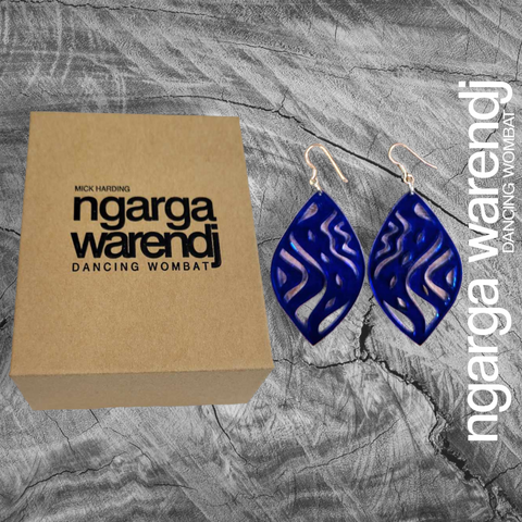 NGARGA WARENDJ EARRINGS - BARRING TRACK SHIELD DESIGN