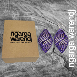 EARRINGS - MEETING PLACE NAGORANG YILAM MALGARR SHIELD DESIGN