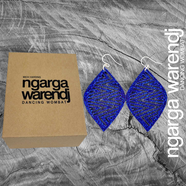 EARRINGS - MOUNTAINS NGARRAK MALGARR DESIGN