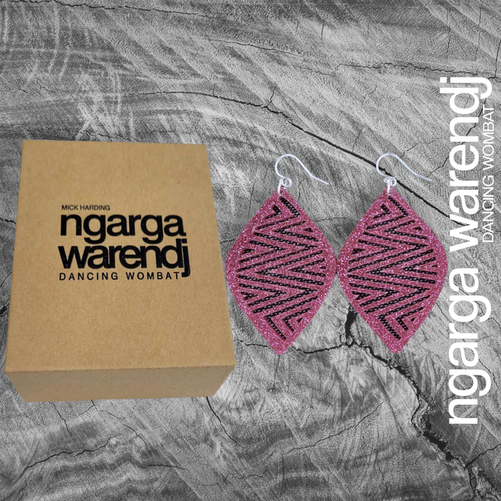 NGARGA WARENDJ EARRINGS - MOUNTAINS NGARRAK MALGARR DESIGN