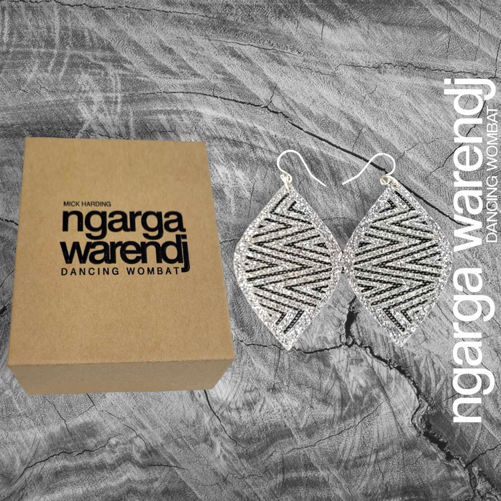 NGARGA WARENDJ EARRINGS - MOUNTAINS NGARRAK MALGARR DESIGN