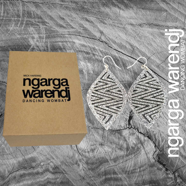 EARRINGS - MOUNTAINS NGARRAK MALGARR DESIGN
