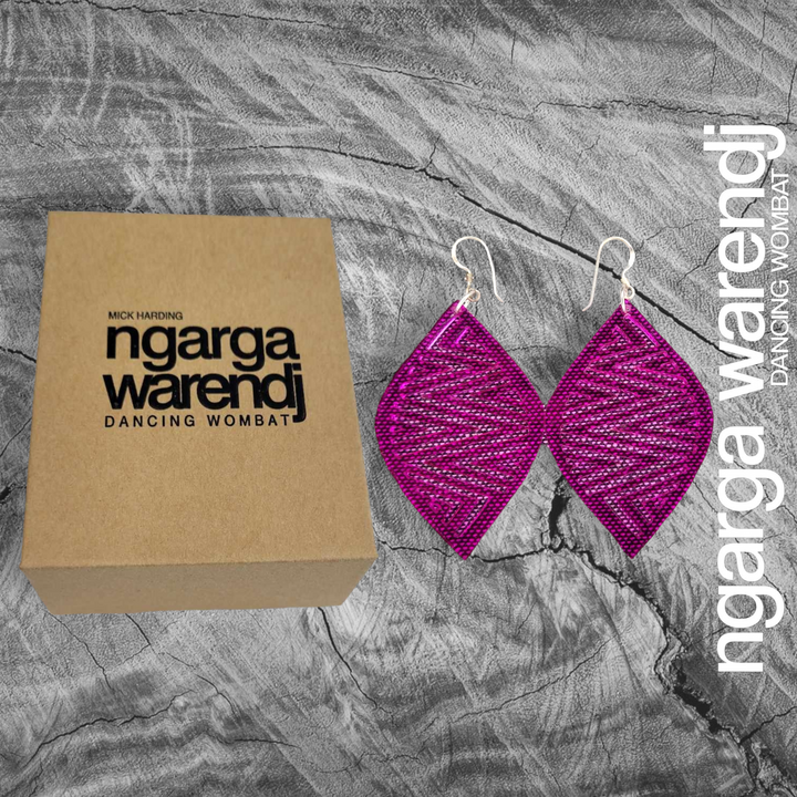 NGARGA WARENDJ EARRINGS - MOUNTAINS NGARRAK MALGARR DESIGN