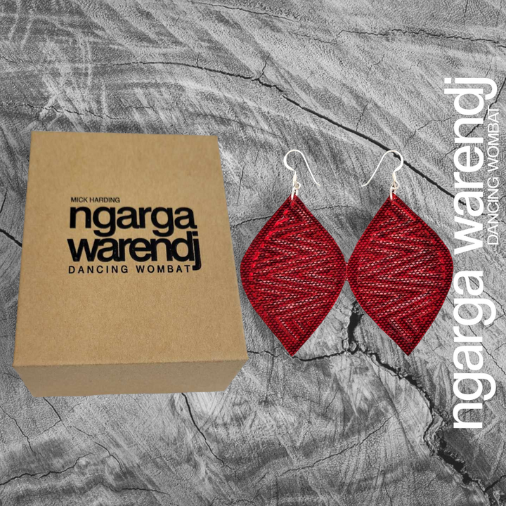 NGARGA WARENDJ EARRINGS - MOUNTAINS NGARRAK MALGARR DESIGN