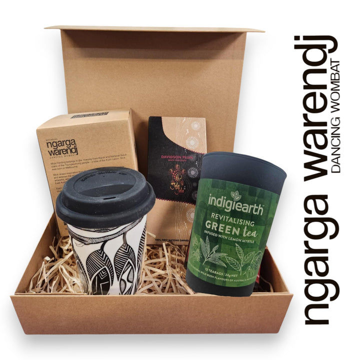 Ngarga Warendj Gift Box Indigiearth Tea, Chocolate and Keep Cup Hamper Pack
