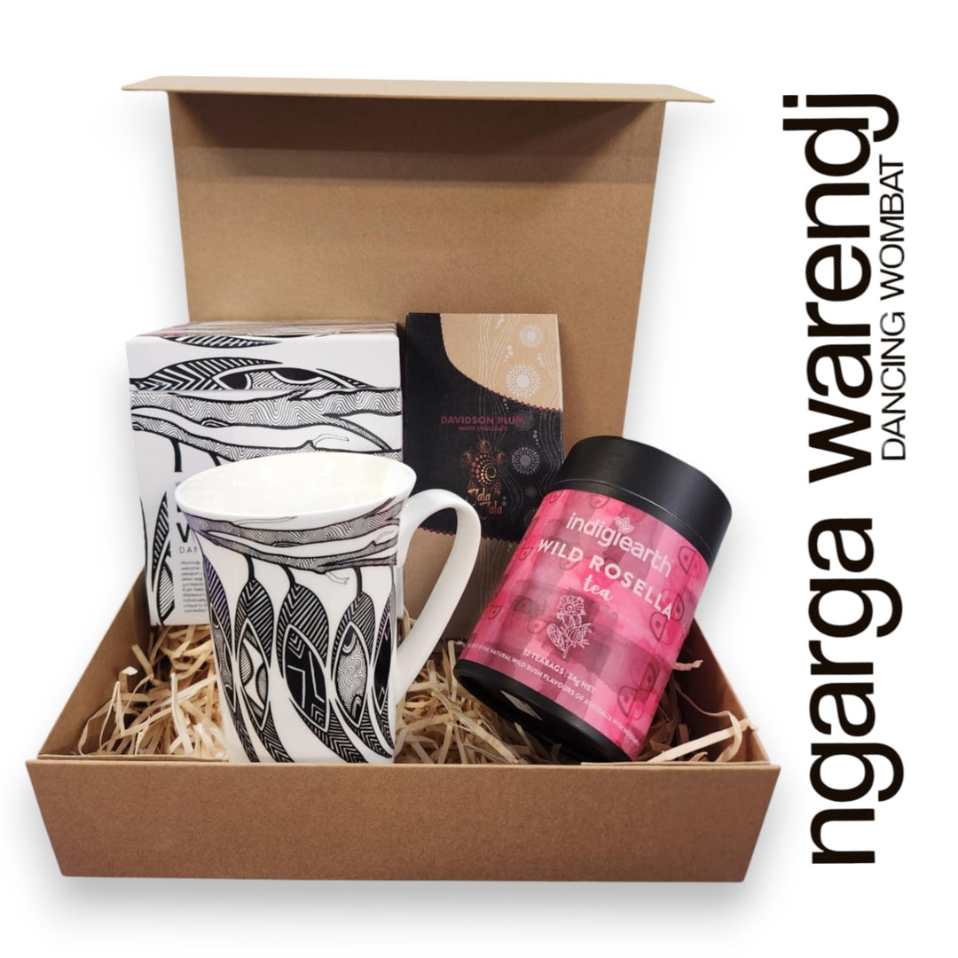 Ngarga Warendj Gift Box Indigiearth Tea, Chocolate and Mug Hamper Pack