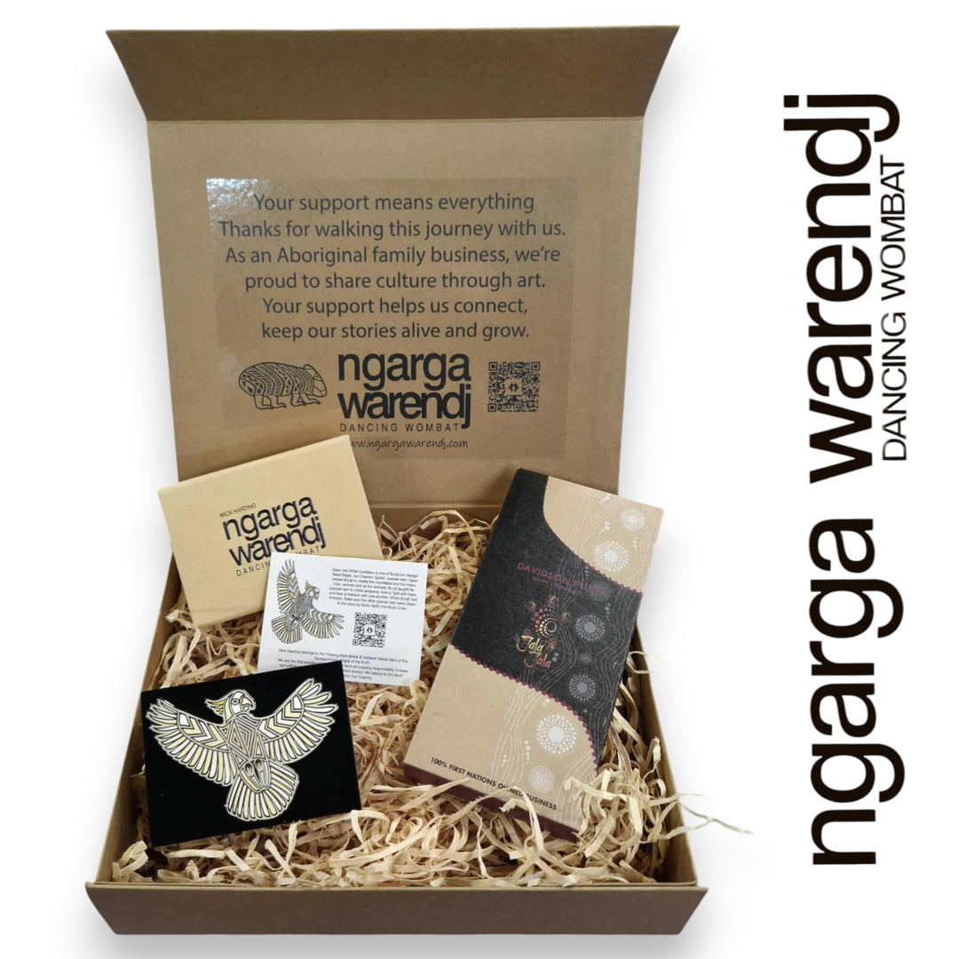 Ngarga Warendj Gift Box Pin and Chocolate Hamper Pack - Assorted Designs