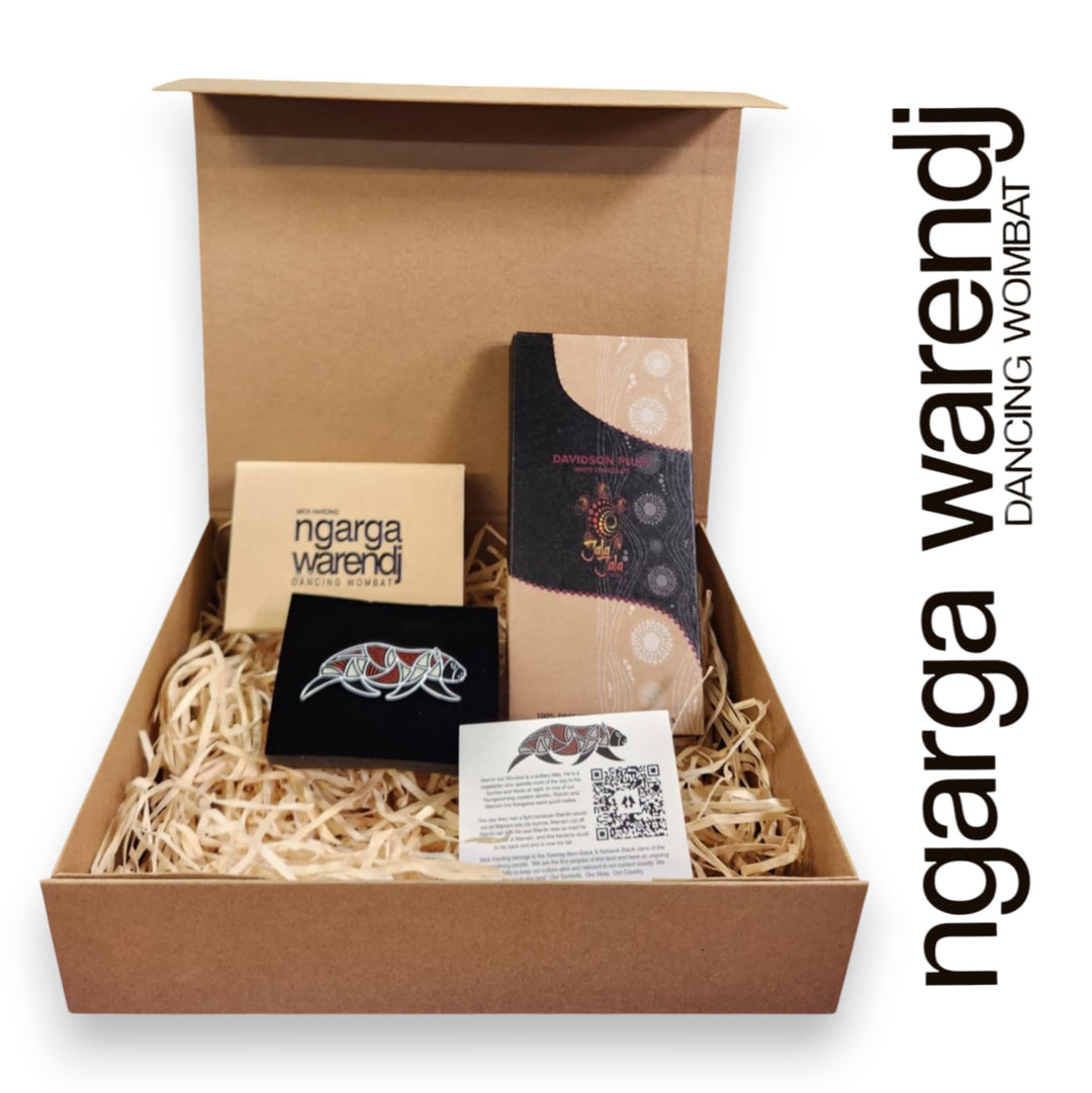 Ngarga Warendj Gift Box Pin and Chocolate Hamper Pack - Assorted Designs