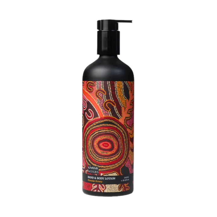 HAND & BODY LOTION - ASSORTED ABORIGINAL ART DESIGNS AND FRAGRANCES