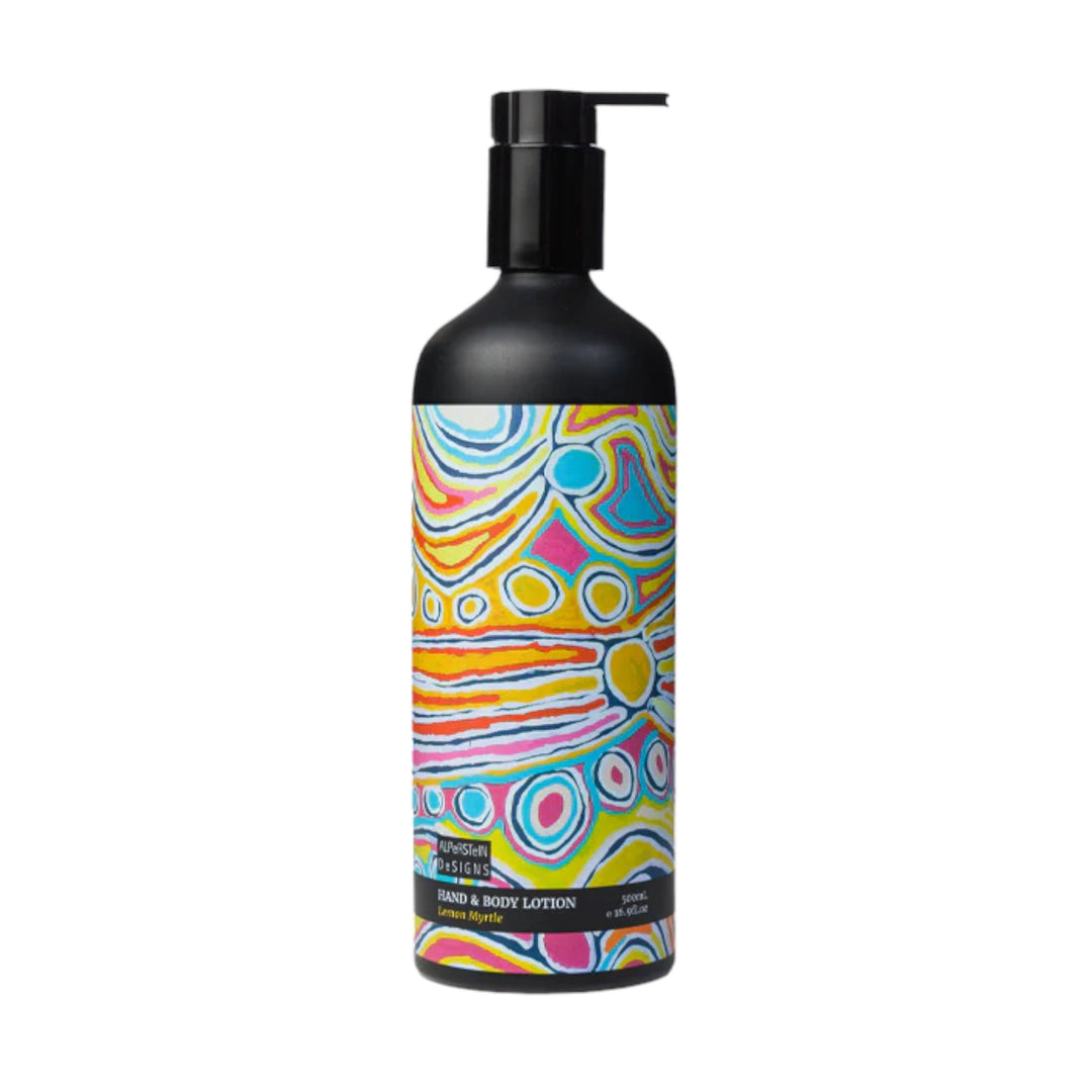 HAND & BODY LOTION - ASSORTED ABORIGINAL ART DESIGNS AND FRAGRANCES