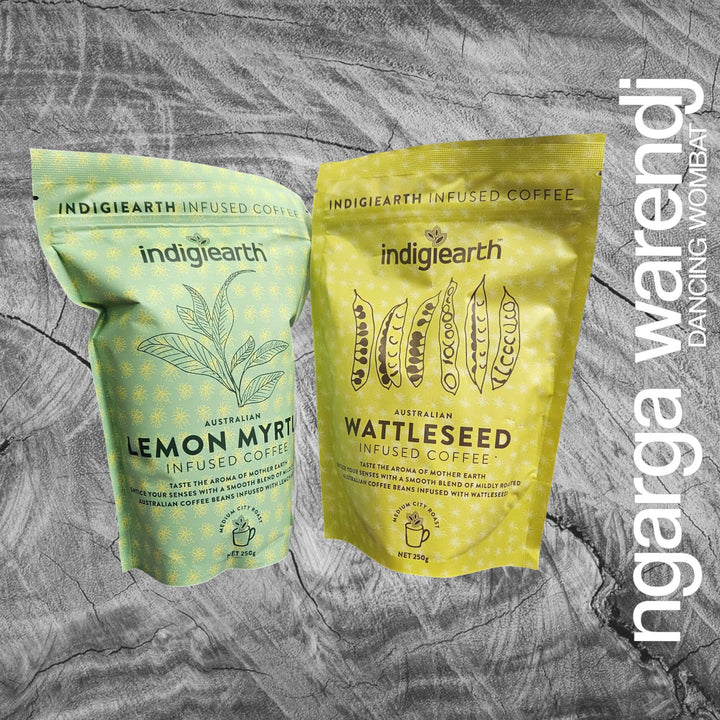 Ngarga Warendj Gift Bag, Stainless Steel Bunjil and Waa Keep Cup and Indigiearth Infused Coffee