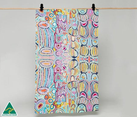 TEA TOWEL - ASSORTED ABORIGINAL ART DESIGNS