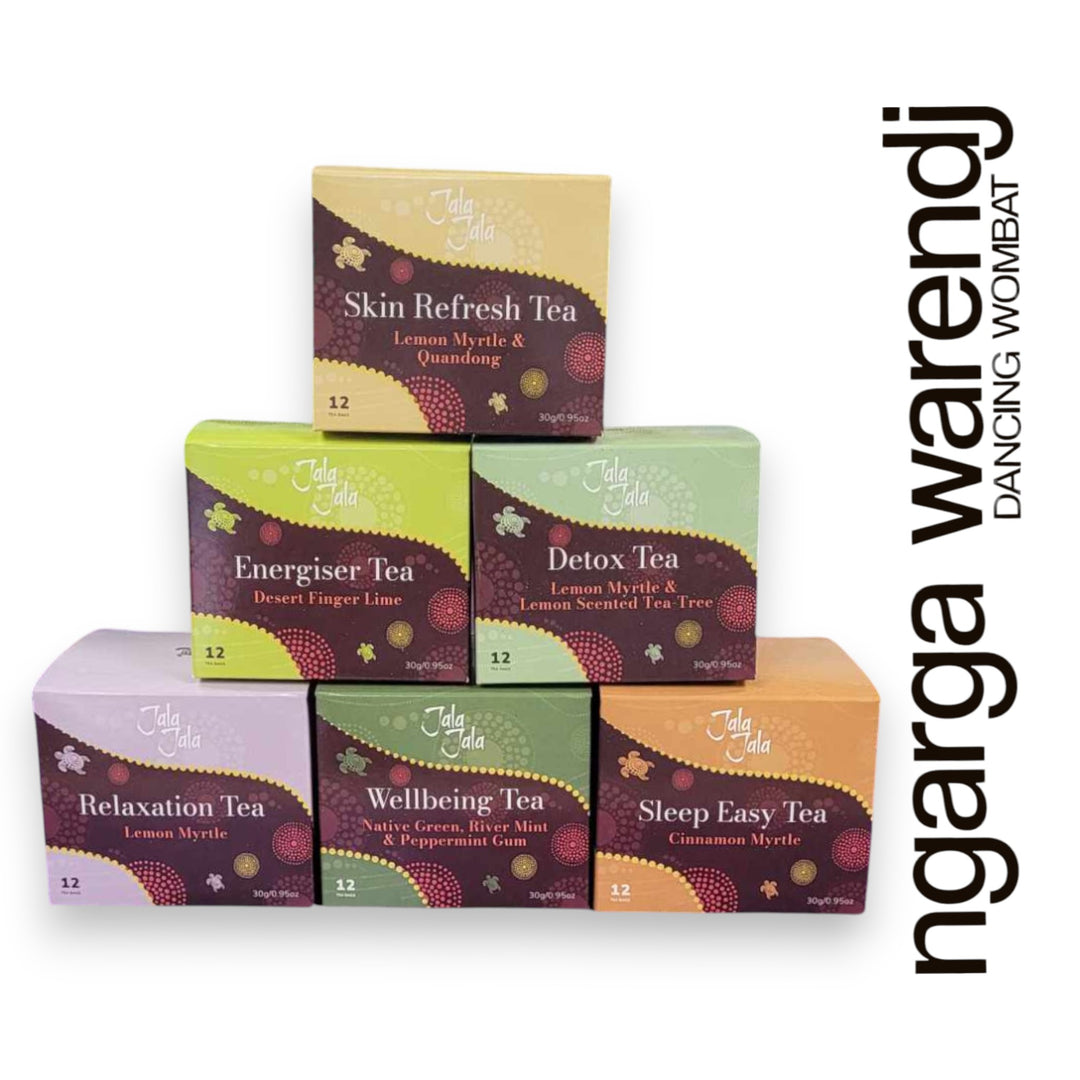 Ngarga Warendj Gum leaves Mug and Jala Jala Tea Gift Box Hamper