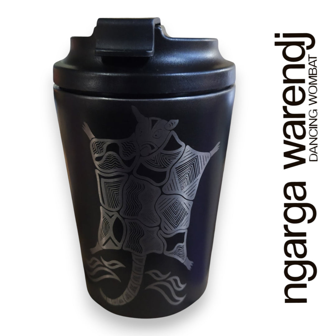 DOUBLE WALLED INSULATED STAINLESS STEEL MUG - POSSUM GLIDER - ASSORTED COLOURS