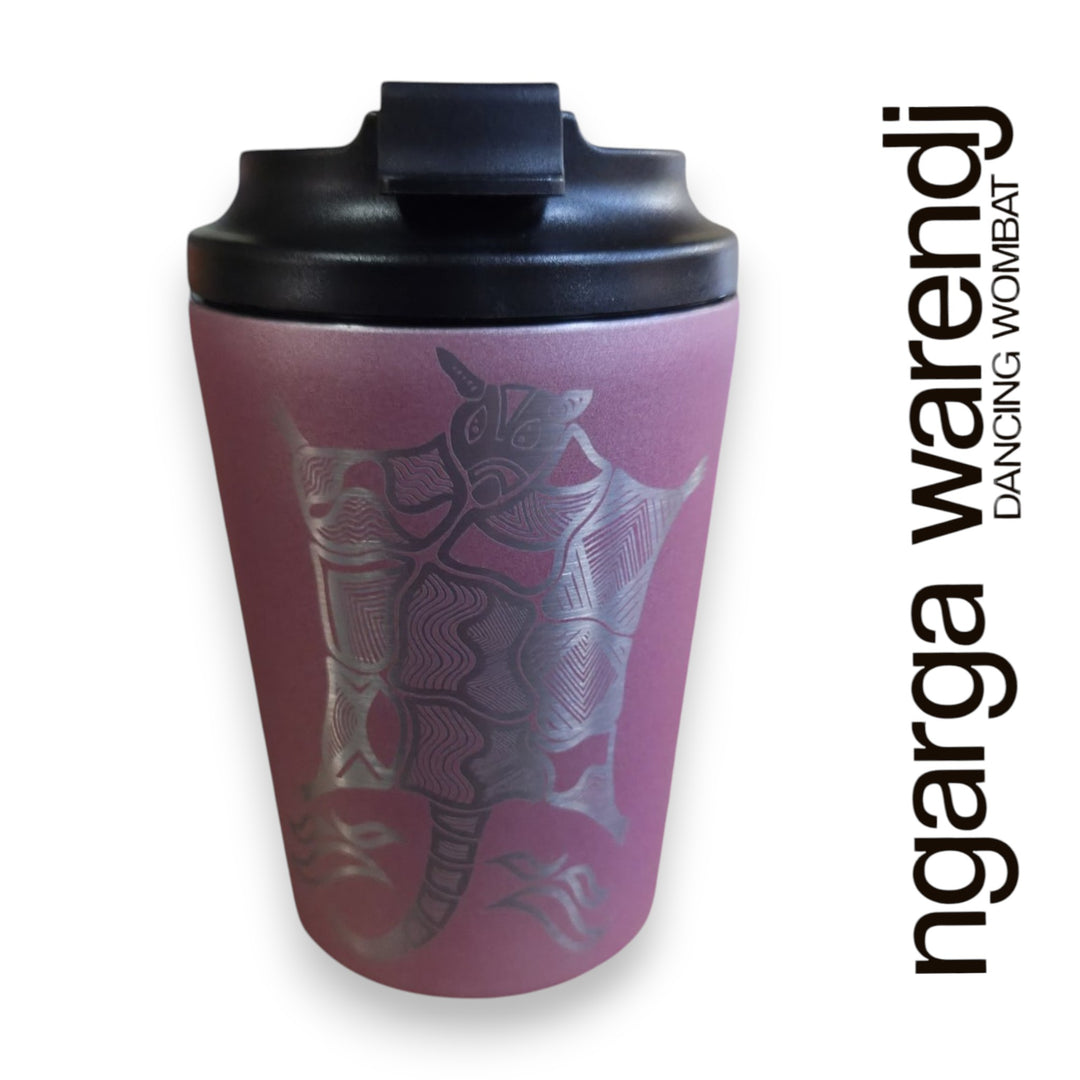 DOUBLE WALLED INSULATED STAINLESS STEEL MUG - POSSUM GLIDER - ASSORTED COLOURS