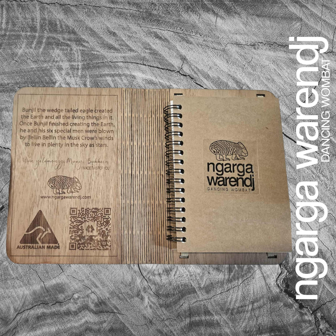 A6 Wooden Notebook Cover