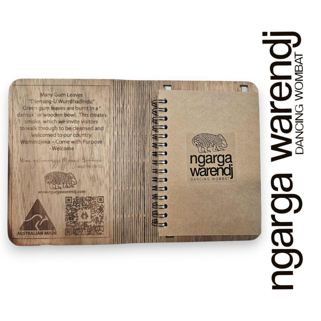 A6 Wooden Notebook Cover