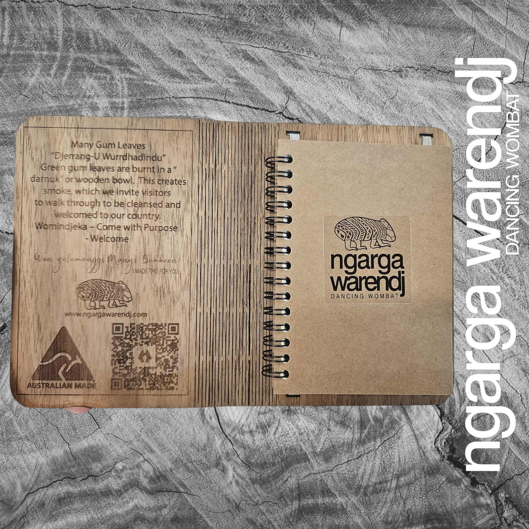 A6 Wooden Notebook Cover