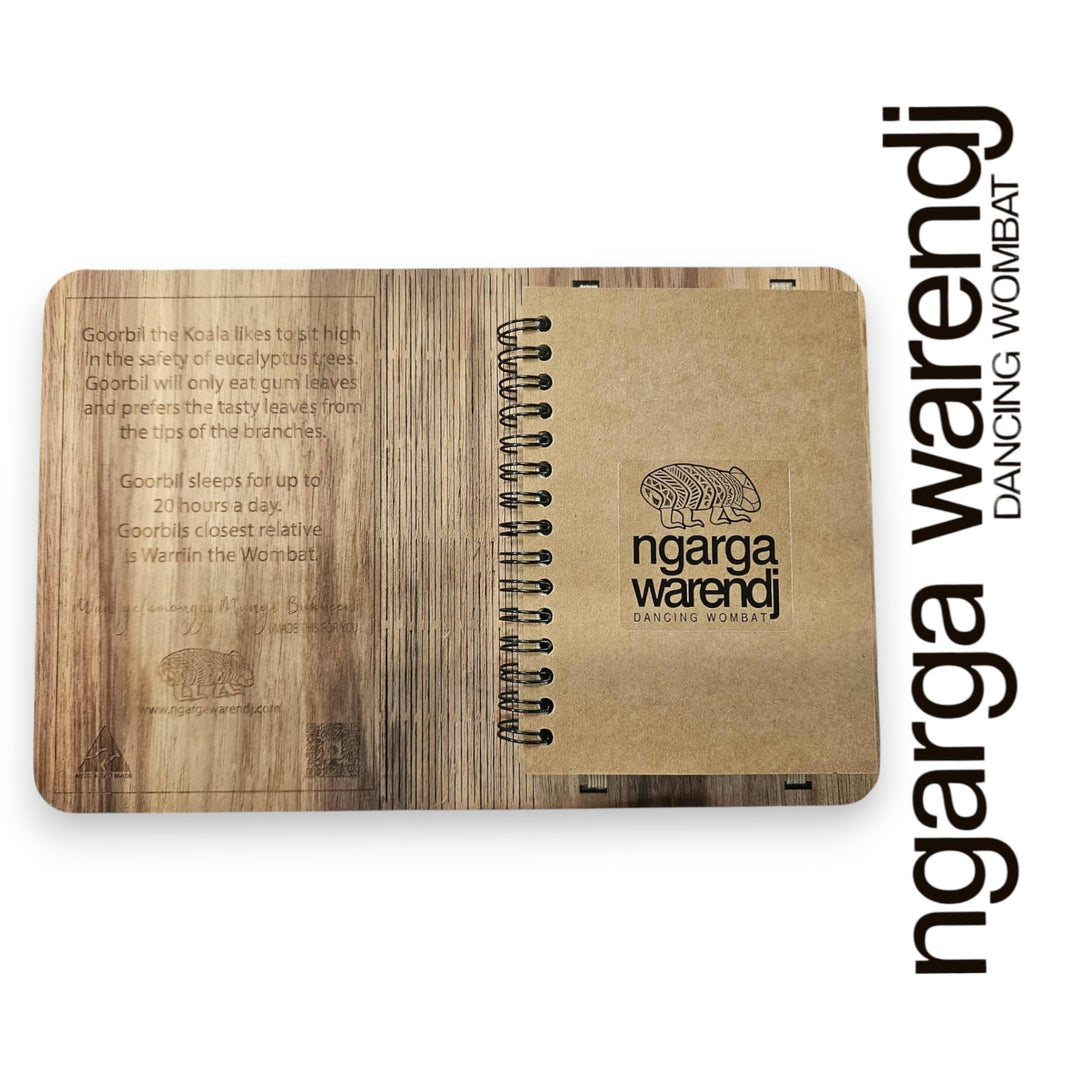 A6 Wooden Notebook Cover
