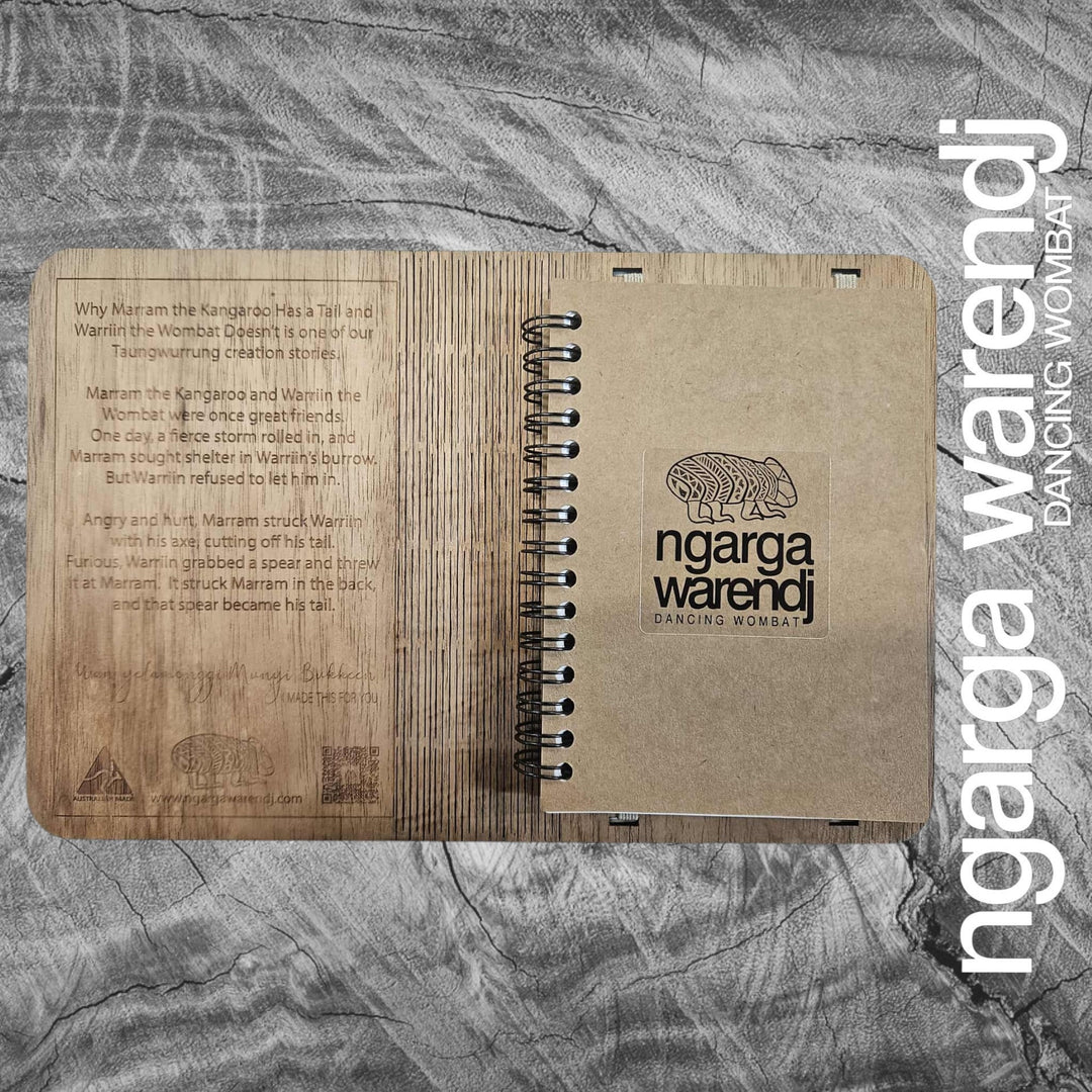 A6 Wooden Notebook Cover