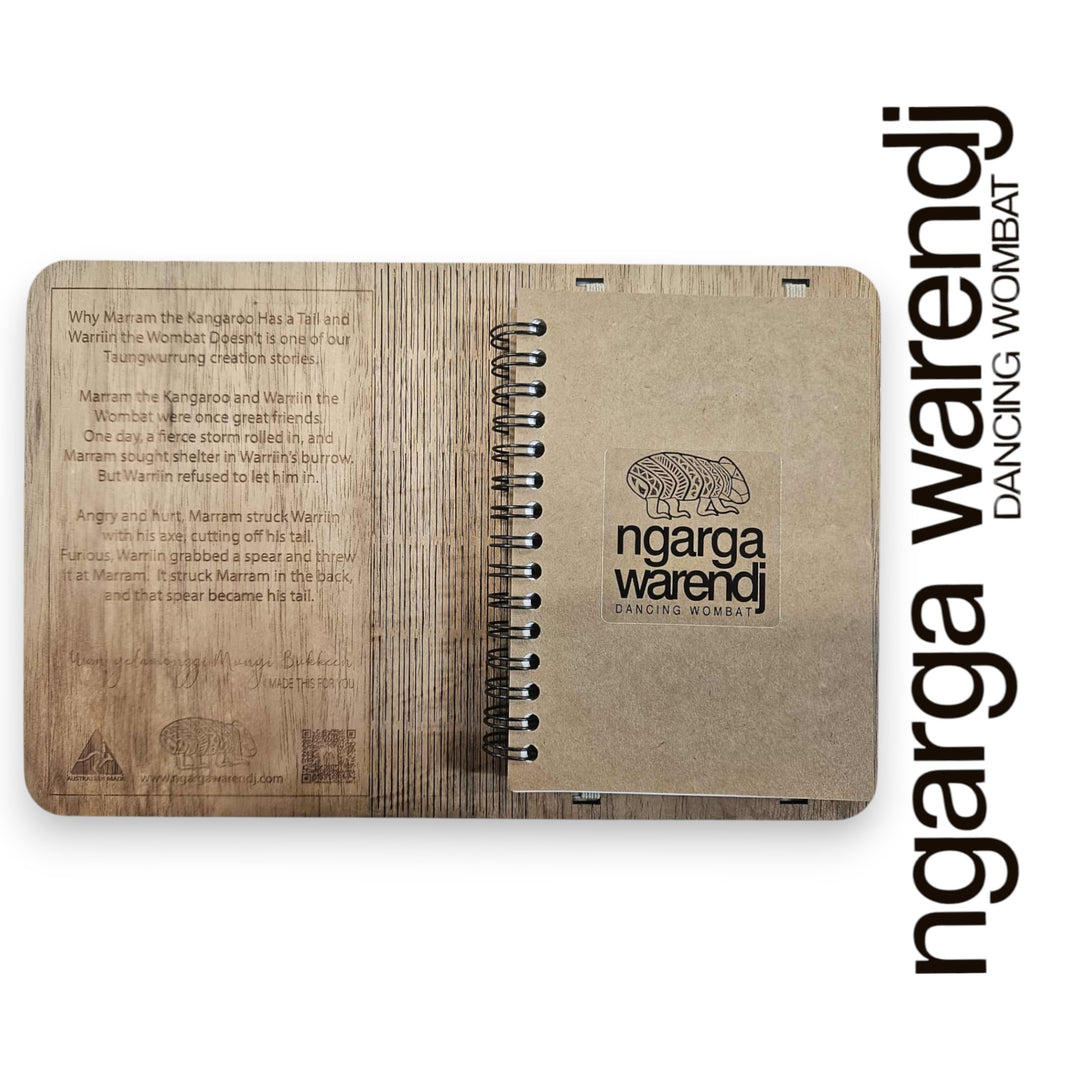 A6 Wooden Notebook Cover