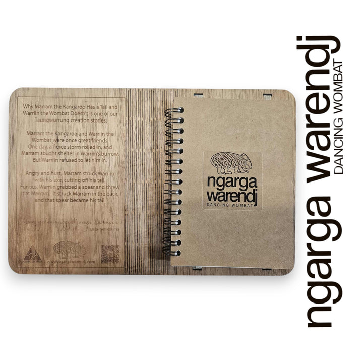 A6 Wooden Notebook Cover