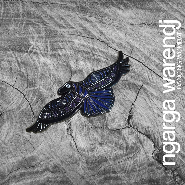 NGARGA WARENDJ - WAANG THE CROW LAPEL PIN