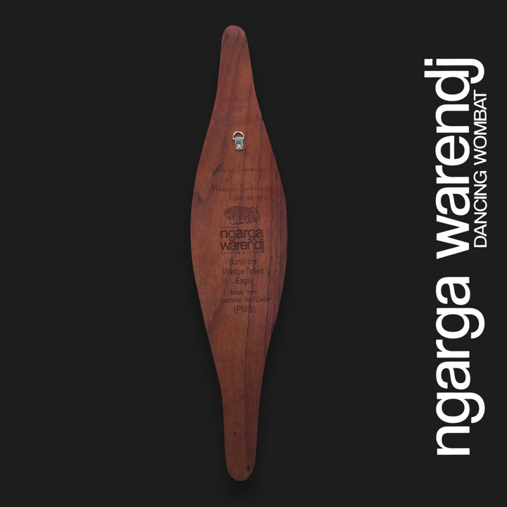 PARRYING SHIELD SMALL - BUNJIL THE WEDGE TAILED EAGLE DESIGN