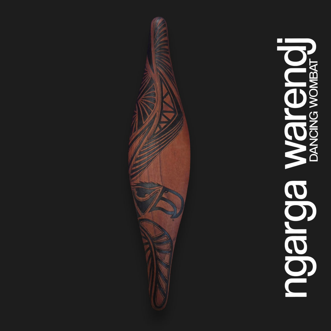 PARRYING SHIELD SMALL - BUNJIL THE WEDGE TAILED EAGLE DESIGN