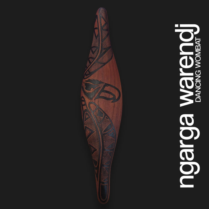 PARRYING SHIELD SMALL - BUNJIL THE WEDGE TAILED EAGLE DESIGN