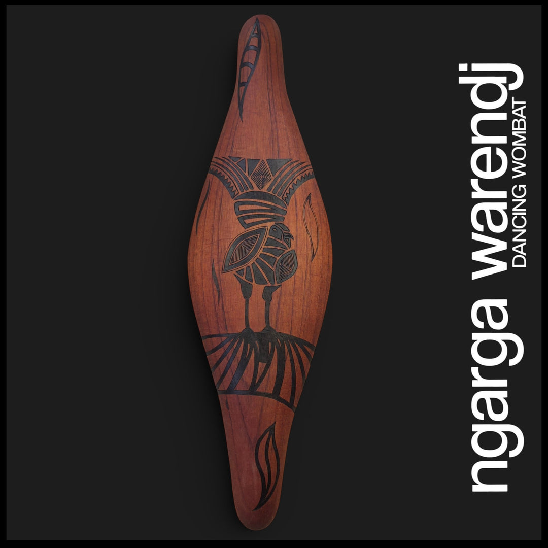 PARRYING SHIELD SMALL WIDE - BULN BULN THE LYREBIRD DESIGN
