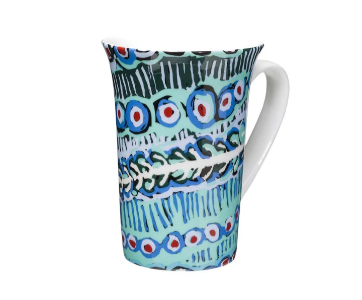 FINE BONE CHINA CERAMIC MUG - ABORIGINAL ART BY ASSORTED ARTISTS