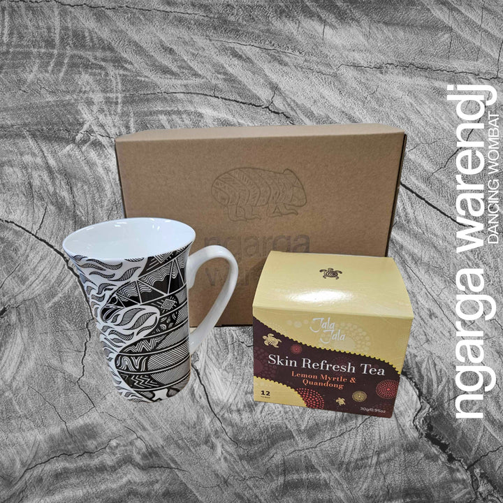 Ngarga Warendj Bunjil the Wedge Tailed Eagle Mug & Jala Jala Tea Gift Box Hamper