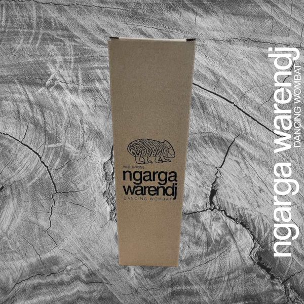 DOUBLE WALLED INSULATED STAINLESS STEEL FLASK WITH INFUSER 500ML - BUNJIL THE WEDGE TAILED EAGLE DESIGN - BLACK OR WHITE