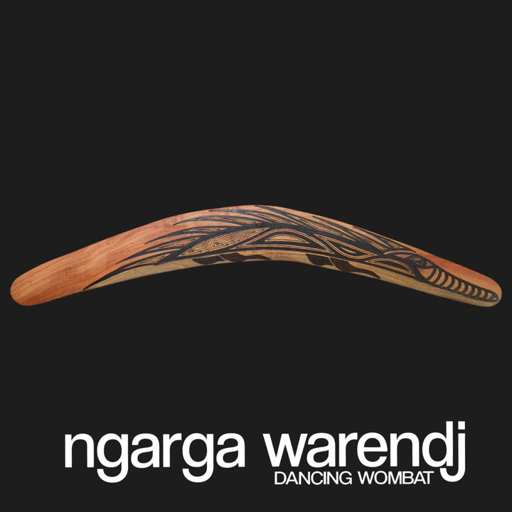 BOOMERANG WANGIM AUSTRALIAN REDGUM LARGE ECHIDNA DESIGN