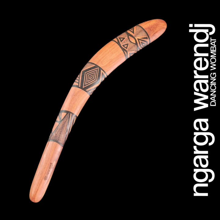 BOOMERANG WANGIM REDGUM BARRING LINEWORK DESIGN OOAK