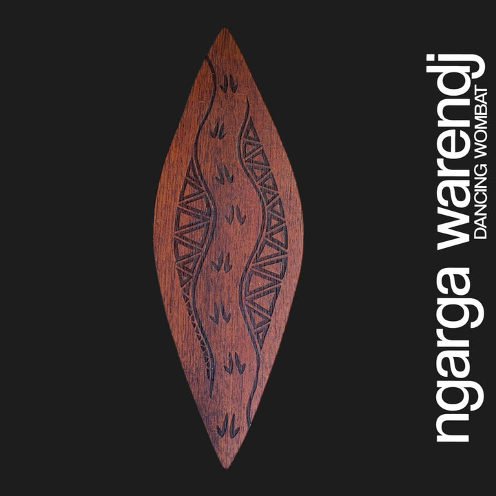 AUSTRALIAN RED CEDAR MINI MALGARR SHIELD - ASSORTED DESIGNS