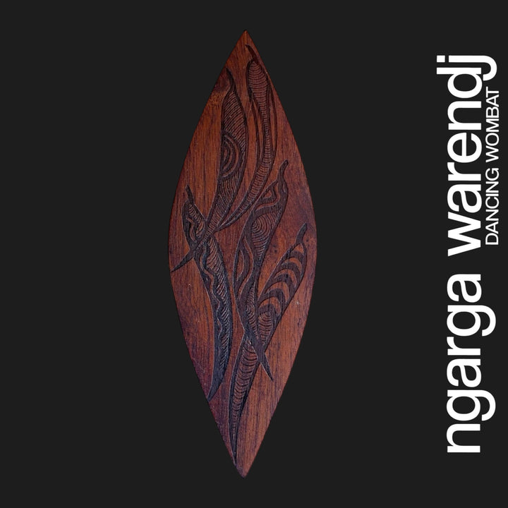 AUSTRALIAN RED CEDAR MINI MALGARR SHIELD - ASSORTED DESIGNS