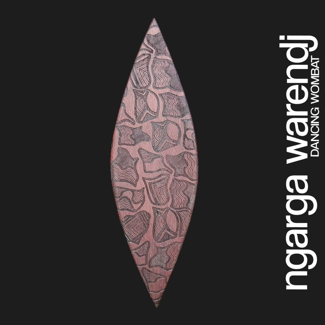 AUSTRALIAN RED CEDAR MINI MALGARR SHIELD - ASSORTED DESIGNS