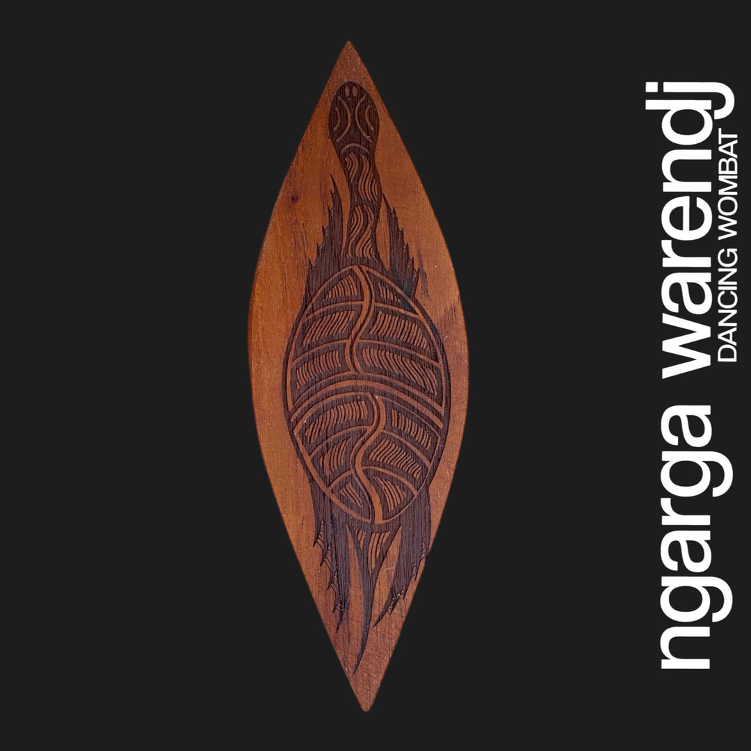 AUSTRALIAN RED CEDAR MINI MALGARR SHIELD - ASSORTED DESIGNS