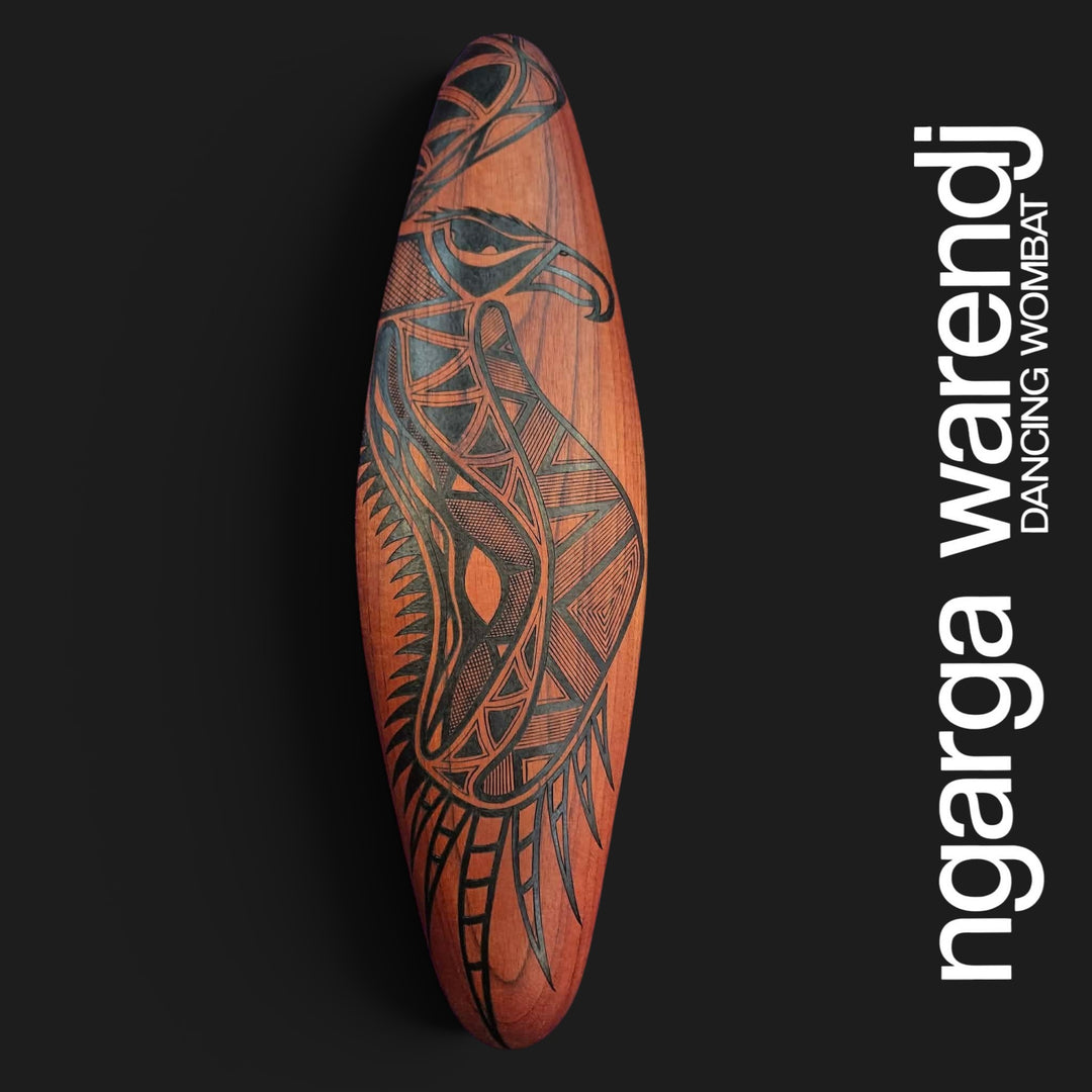 WALL SHIELD SMALL WIDE - BUNJIL THE WEDGE TAILED EAGLE DESIGN