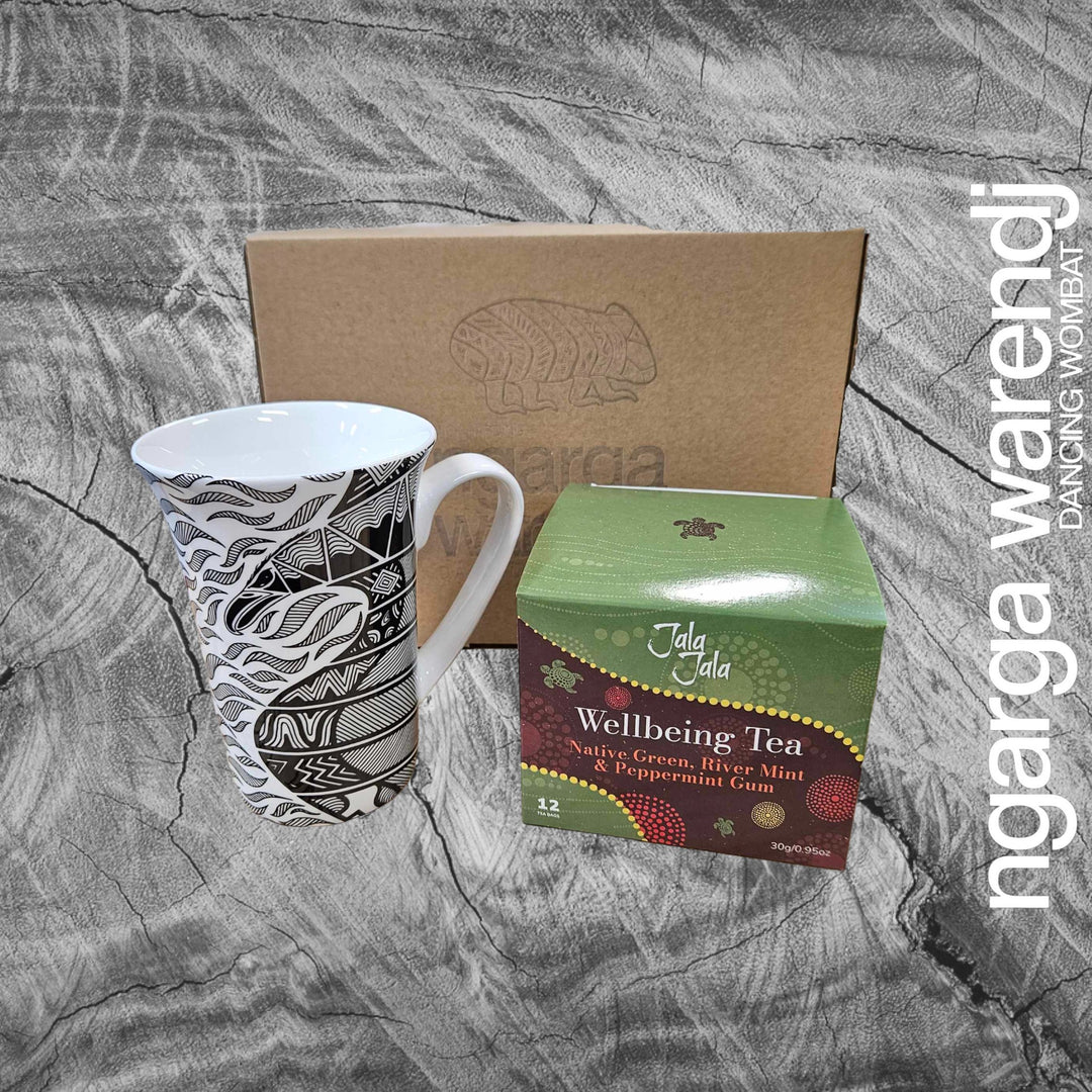 Ngarga Warendj Bunjil the Wedge Tailed Eagle Mug & Jala Jala Tea Gift Box Hamper