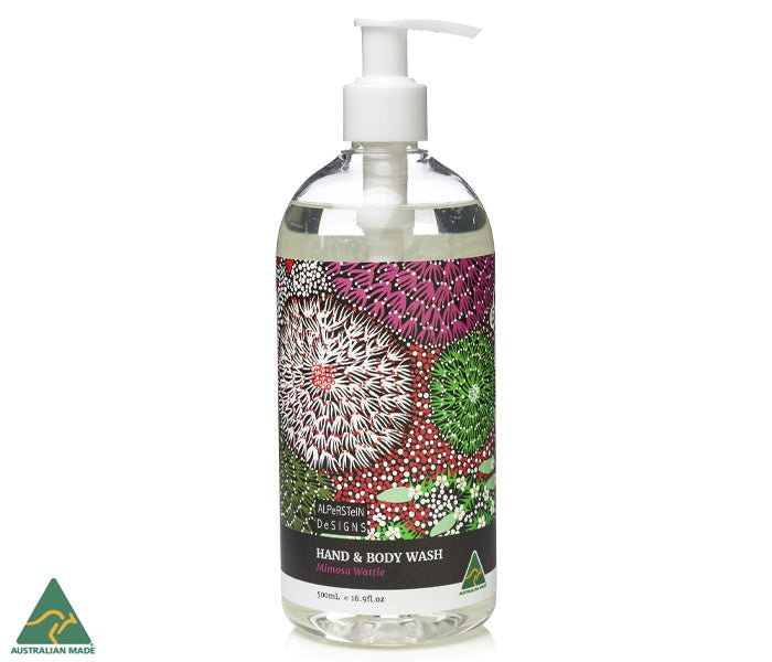 HAND & BODY WASH - ASSORTED ABORIGINAL ART DESIGNS AND FRAGRANCES