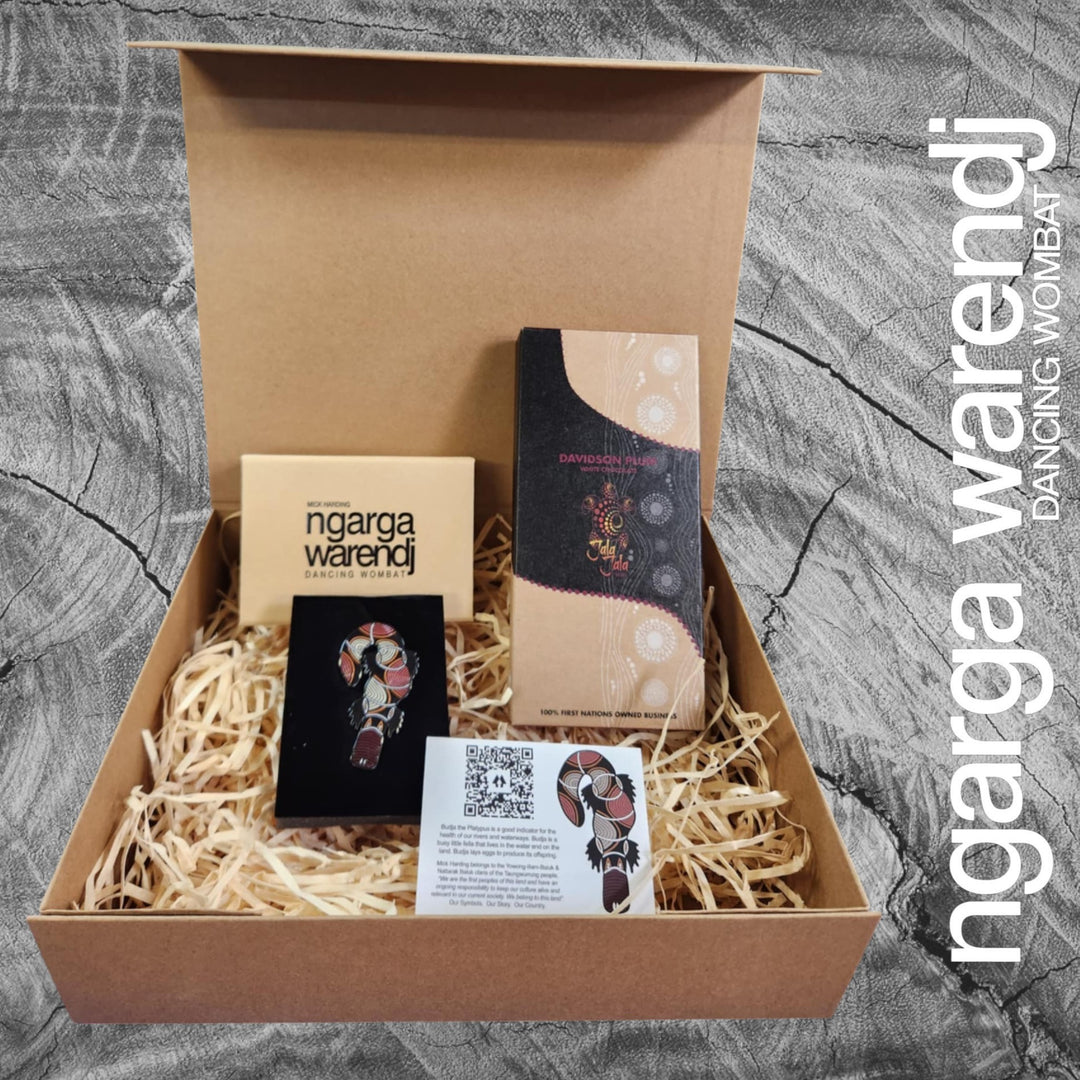 Ngarga Warendj Gift Box Pin and Chocolate Hamper Pack - Assorted Designs