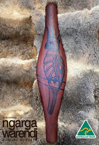 PARRYING SHIELD MEDIUM WIDE - GAAN COCKATOO DESIGN