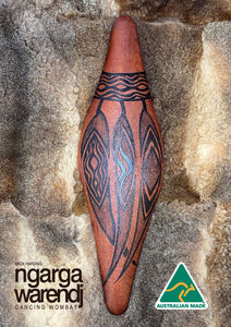 PARRYING SHIELD SMALL WIDE - GUM LEAVES WOMINDJEKA DESIGN