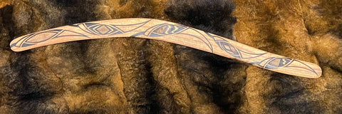 WOMINDJEKA GUM LEAVES BOOMERANG WANGIM STRINGYBARK X-LARGE