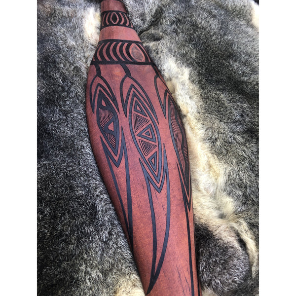 PARRYING SHIELD SMALL - WOMINDJEKA GUM LEAVES DESIGN